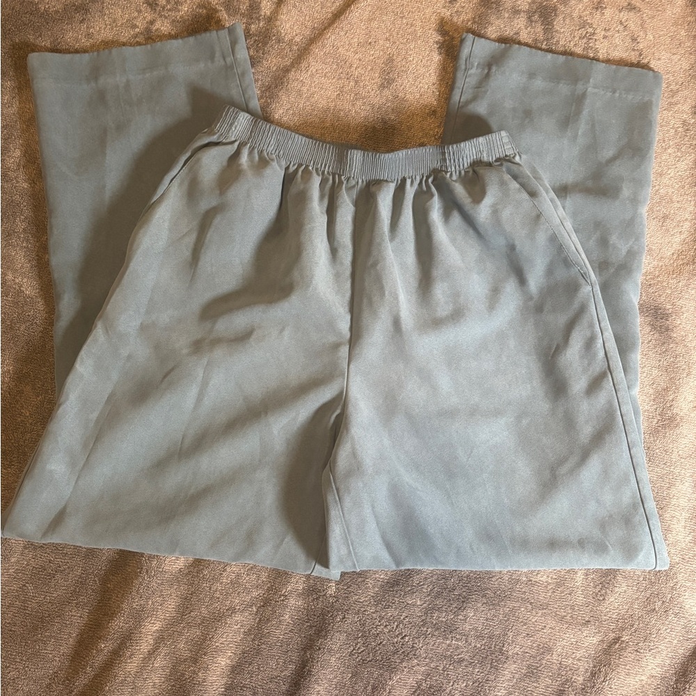 Alfred Dunner Sky Blue Elastic Waist Pants